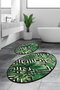 Mijölnir Juego de alfombrillas de baño Tropic Djt Multicolor de 2 piezas
